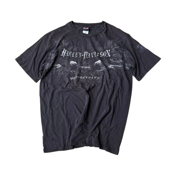 Vintage Y2K Harley Davidson Eagle T Shirt XL - Picture 1 of 5